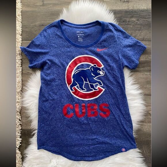 WOMENS NIKE CHICAGO CUBS TEE SIZE SMALL - Picture 1 of 2